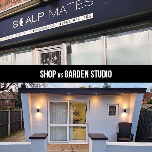 scalpmates shop versus garden outbuilding studio